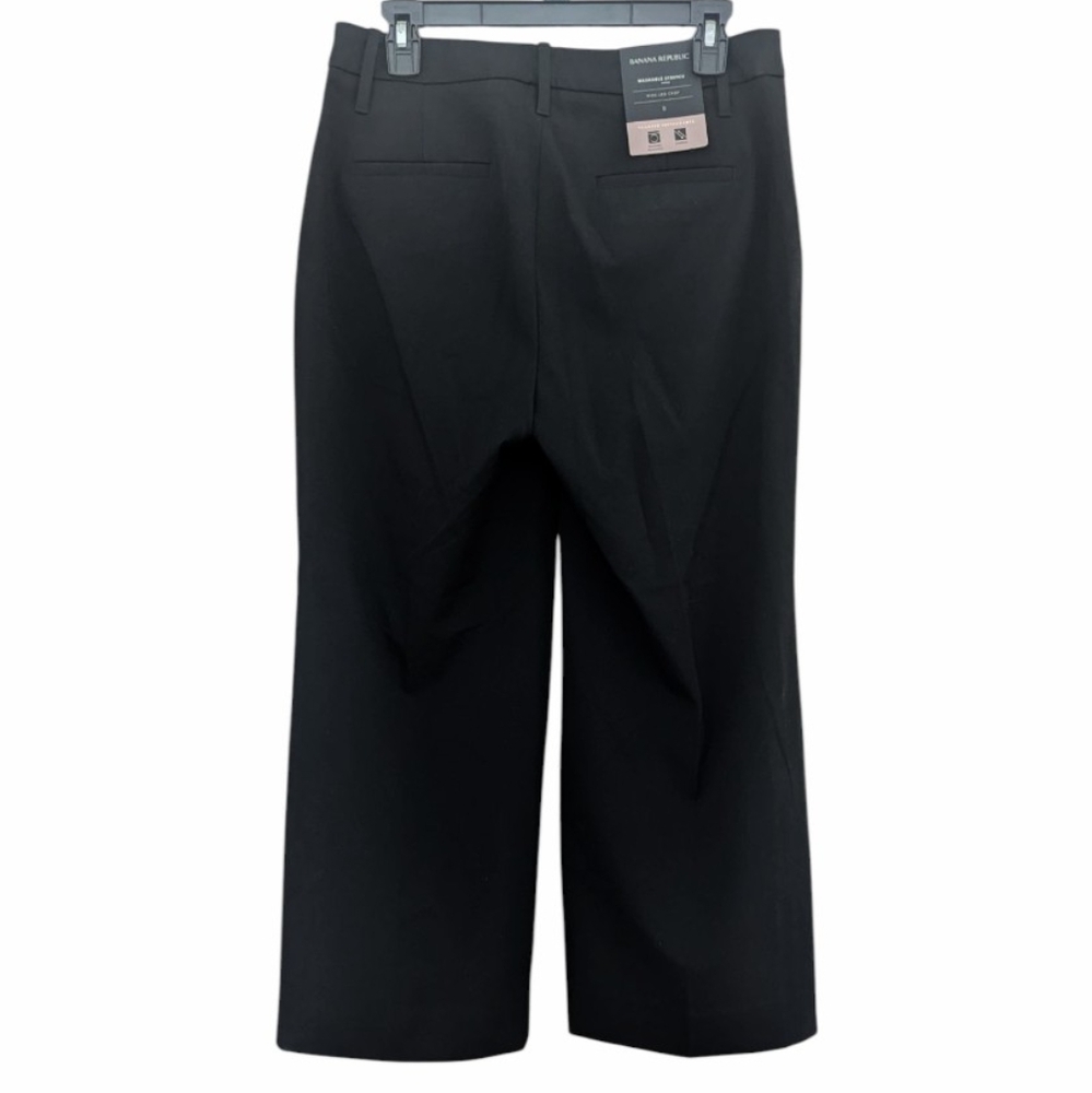 Banana Republic Black Wide Leg Pants Cropped